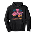Nights City Lights Car Sunset Art Hoodie - Casual Everyday Wear Men Women - T-Shirt, Sweatshirt, Hoodie