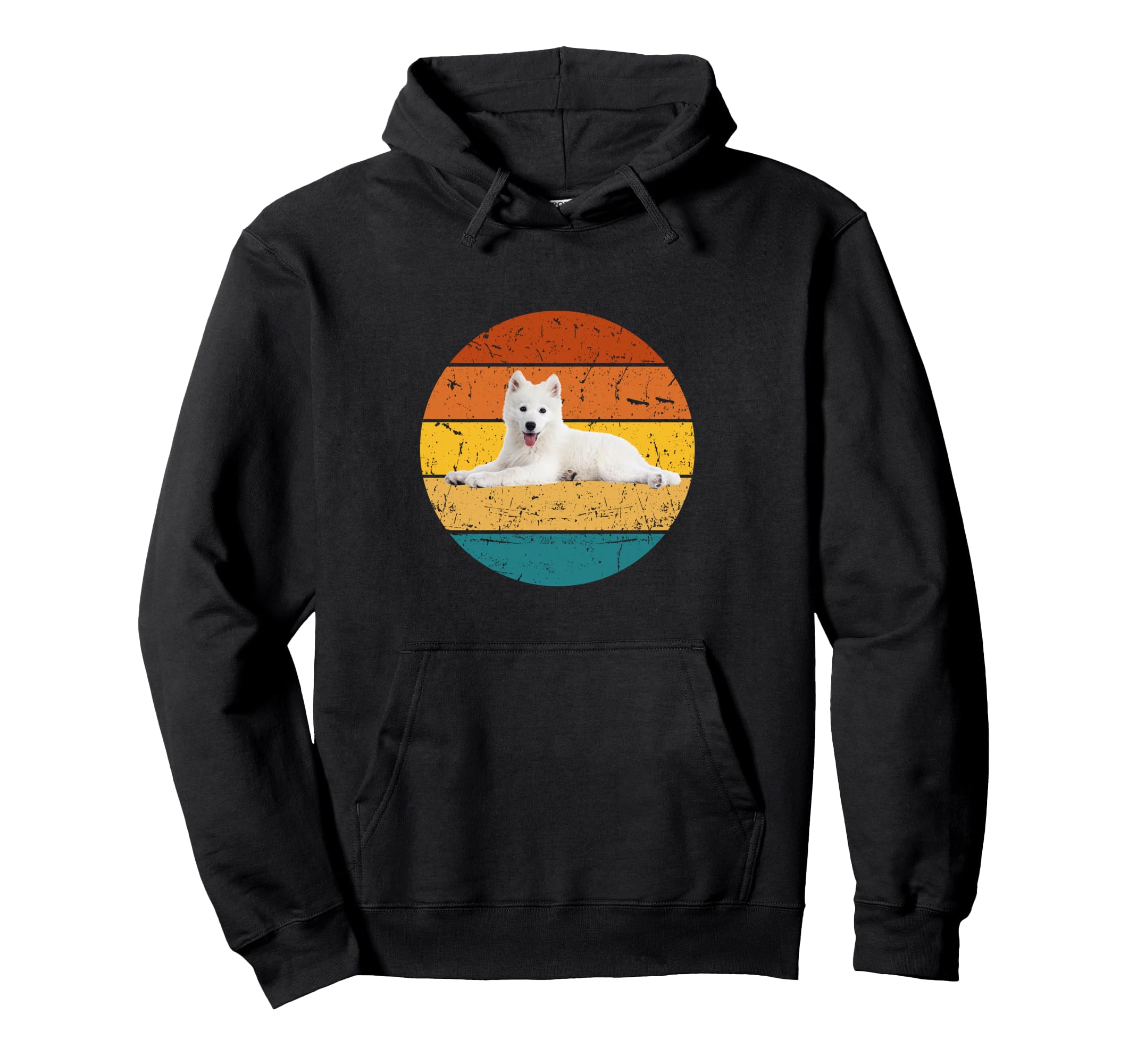 Samoyed Sunset Whos Good Dog Hoodie - Graphic Print Men Women - T-Shirt, Sweatshirt, Hoodie
