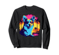Pembroke Welsh Corgi 80S Synthwave Sweatshirt - Streetwear Style Men Women - T-Shirt, Sweatshirt, Hoodie