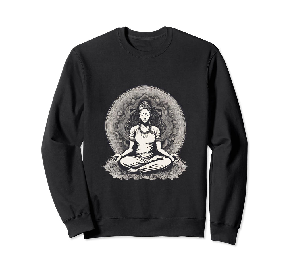 Zen Harmony Collection Meditation Sweatshirt - Unique Graphic Unisex - T-Shirt, Sweatshirt, Hoodie