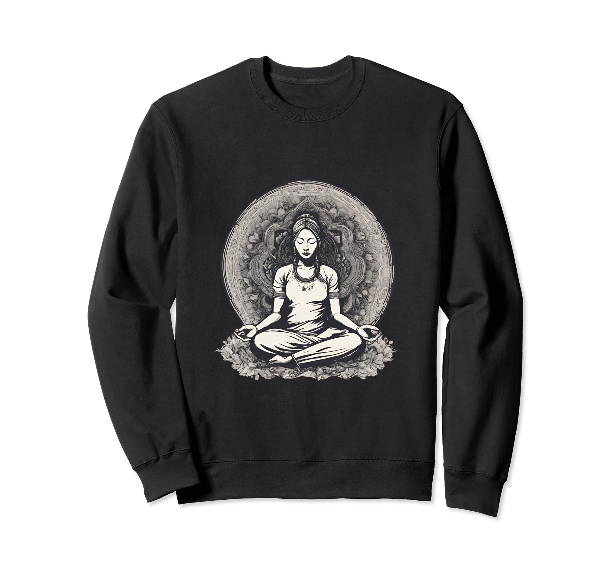 Zen Harmony Collection Meditation Sweatshirt - Unique Graphic Unisex - T-Shirt, Sweatshirt, Hoodie