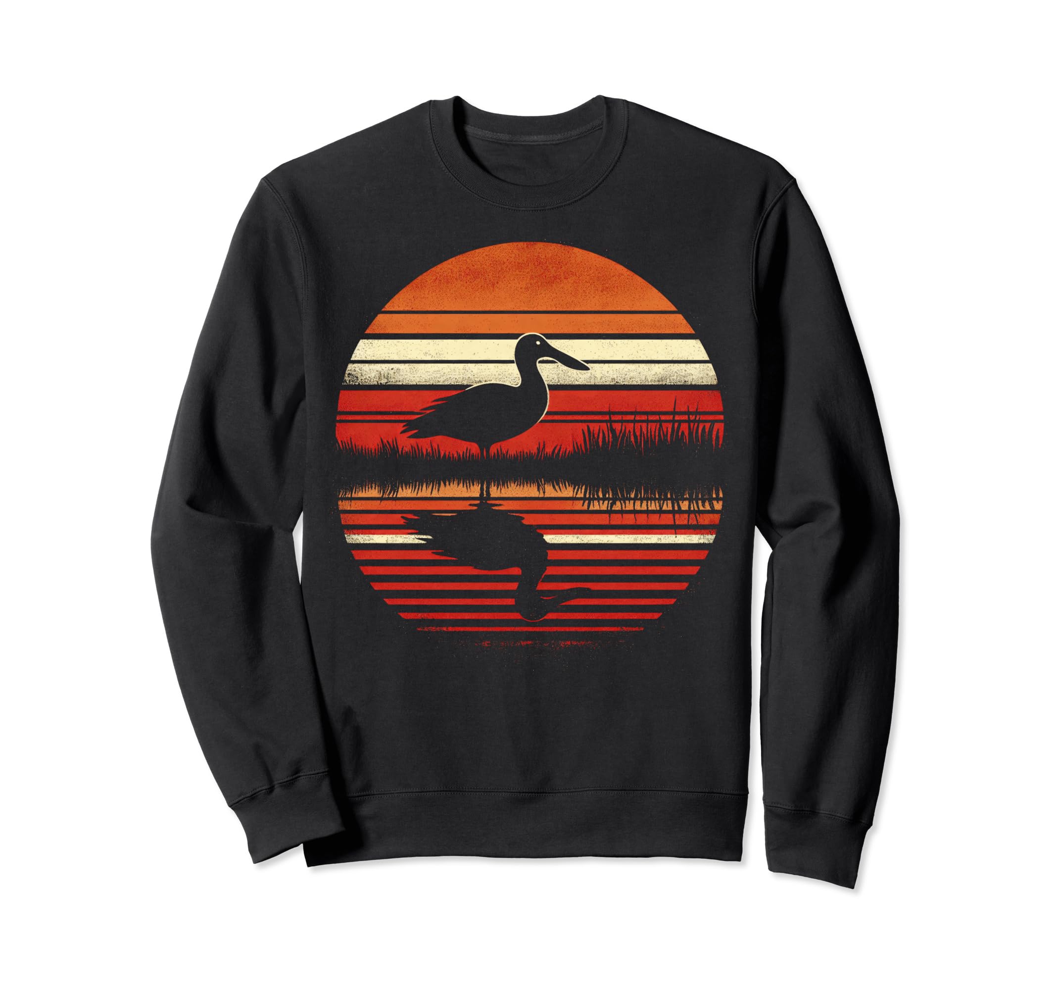 Shoveler Bird Sunset Safari 70S Sweatshirt - Streetwear Style for Adults - T-Shirt, Sweatshirt, Hoodie