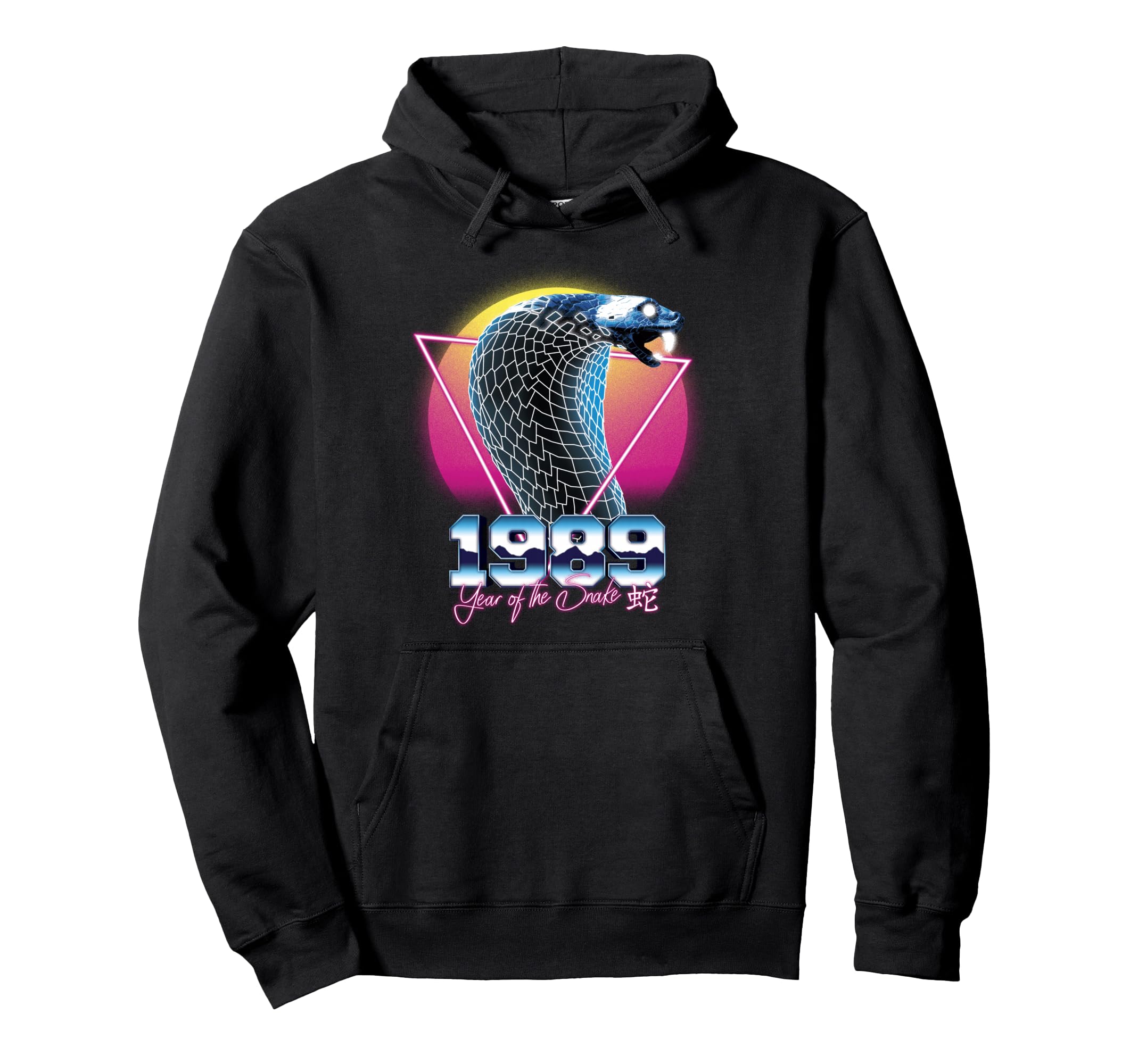 1989 Year Snake 80S Chinese Zodiac Hoodie - Trendy Graphic for Adults - T-Shirt, Sweatshirt, Hoodie