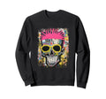 Aesthetic Streetwear Skull Sweatshirt - Aesthetic Graphic Unisex - T-Shirt, Sweatshirt, Hoodie