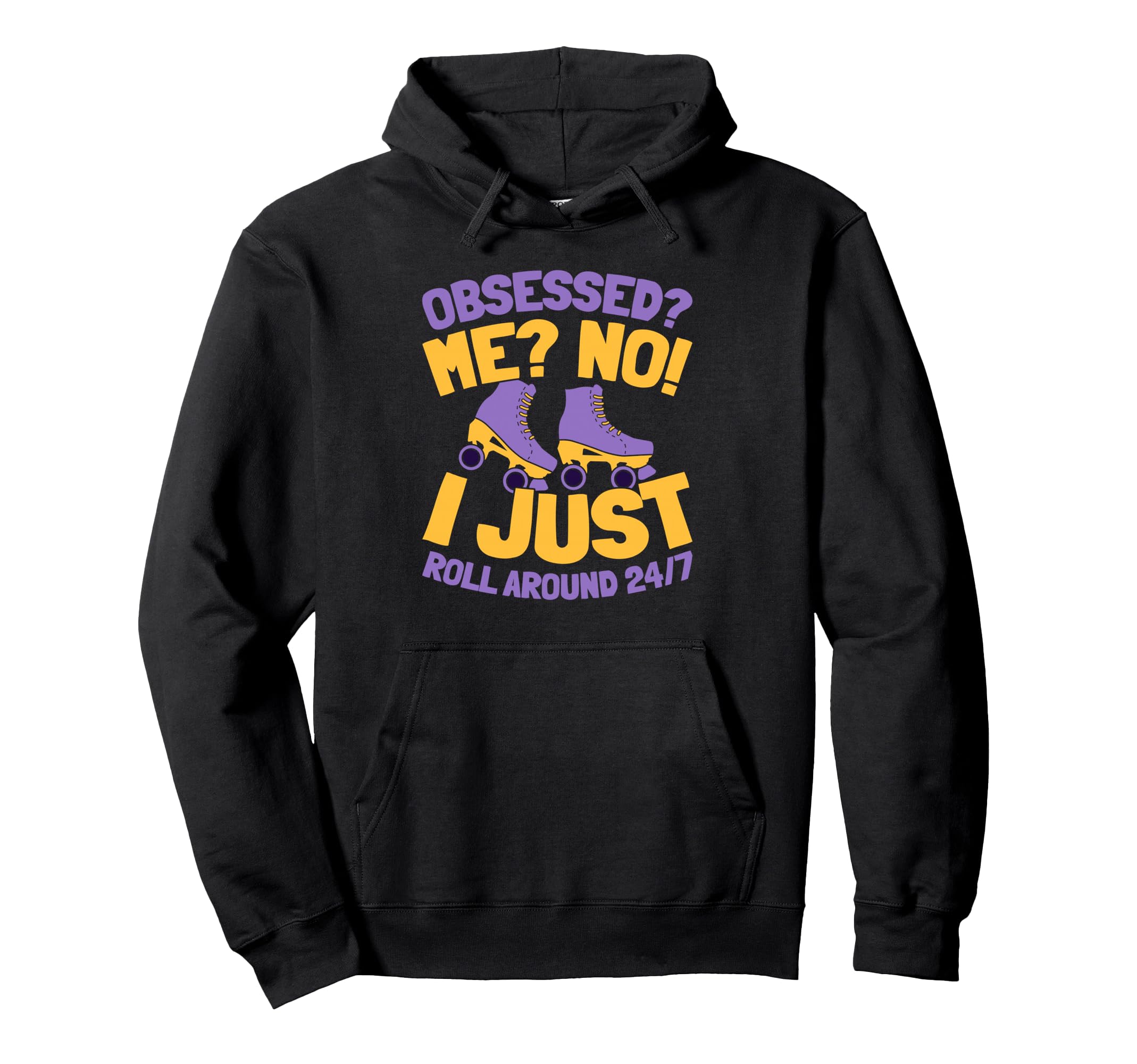Skater Skates Roller Skating Hoodie - Minimalist Print for Adults - T-Shirt, Sweatshirt, Hoodie