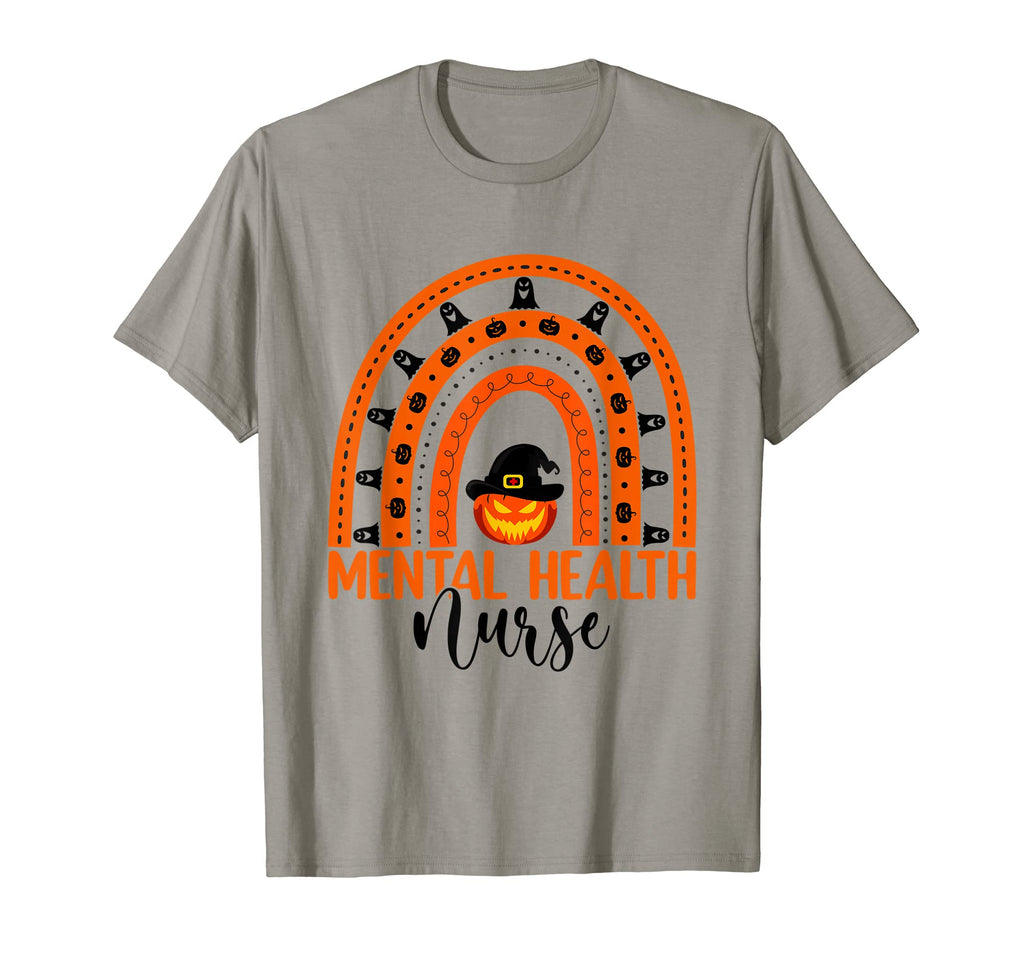 Nursing Halloween Pumpkin Rainbow T-Shirt - Casual Everyday Wear Men Women - T-Shirt, Sweatshirt, Hoodie