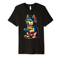 Husky Gamer Gaming Dog Lover T-Shirt - Unique Graphic for Adults - T-Shirt, Sweatshirt, Hoodie