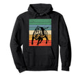 Sunset Bull Hoodie - Minimalist Print for Adults - T-Shirt, Sweatshirt, Hoodie