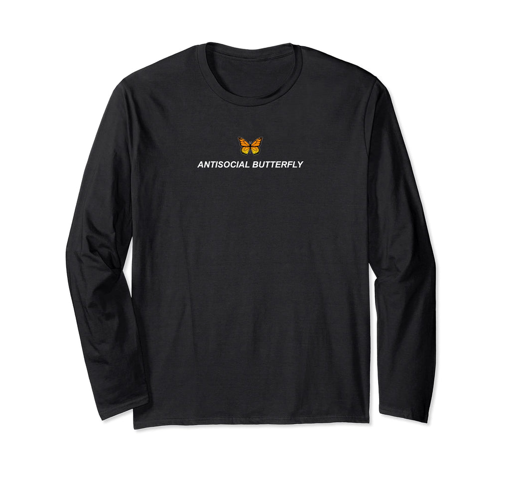 Antisocial Butterfly Aesthetic Soft E T-Shirt - Graphic Print Men Women - T-Shirt, Sweatshirt, Hoodie