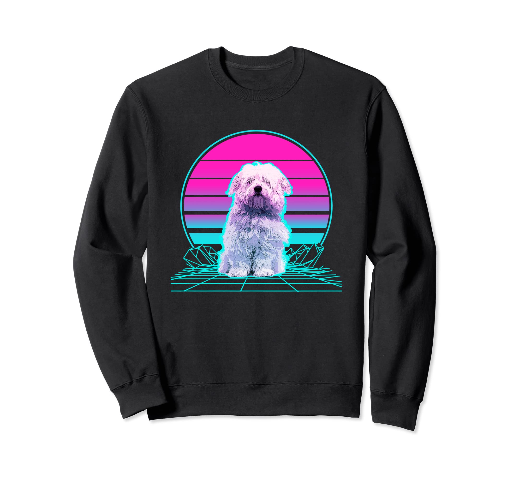 Sunset Coton De Tulear Sweatshirt - Minimalist Print for Adults - T-Shirt, Sweatshirt, Hoodie