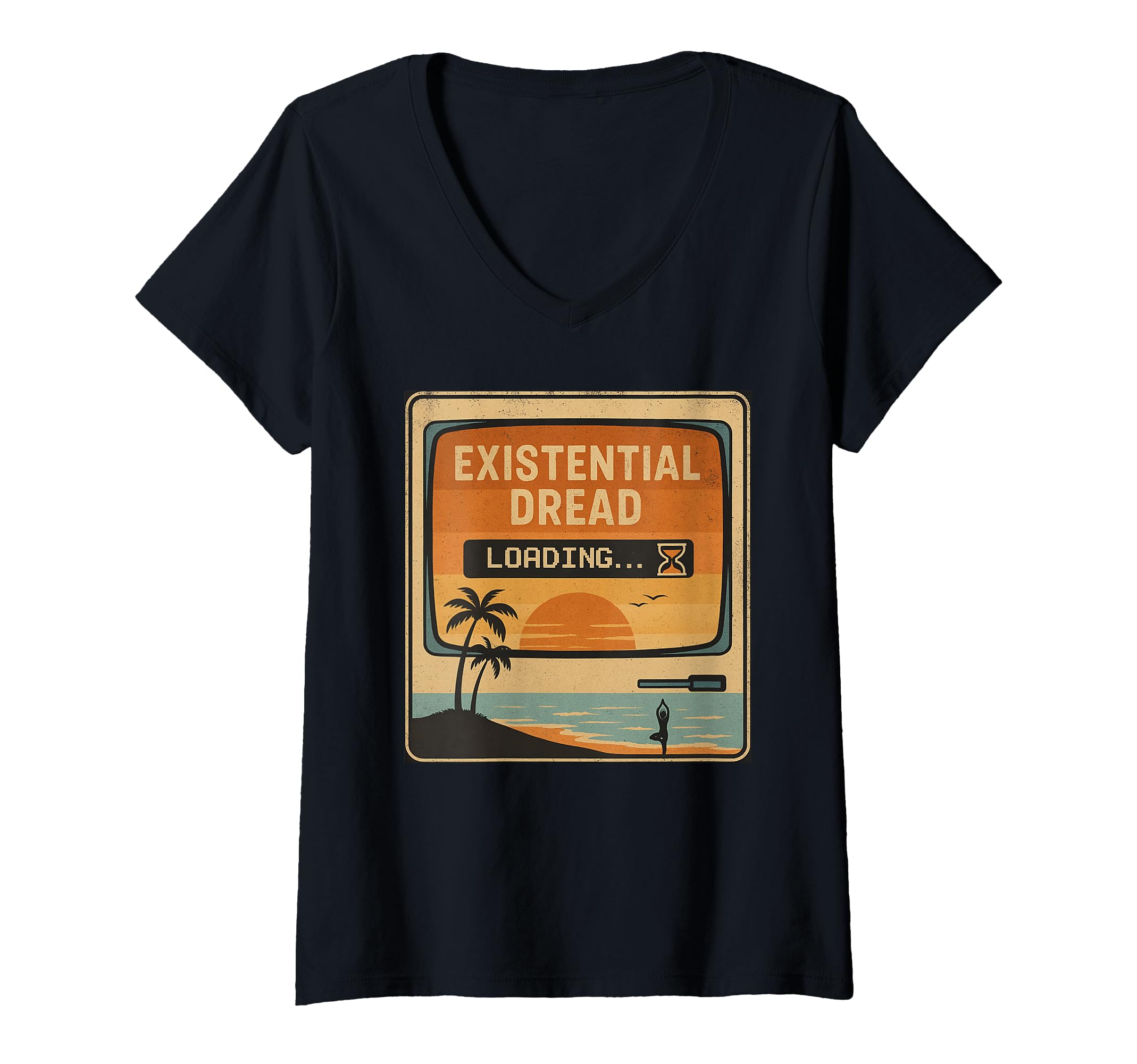 Womens Funny Loading Tech Computer V T-Shirt - Novelty Apparel for Adults - T-Shirt, Sweatshirt, Hoodie