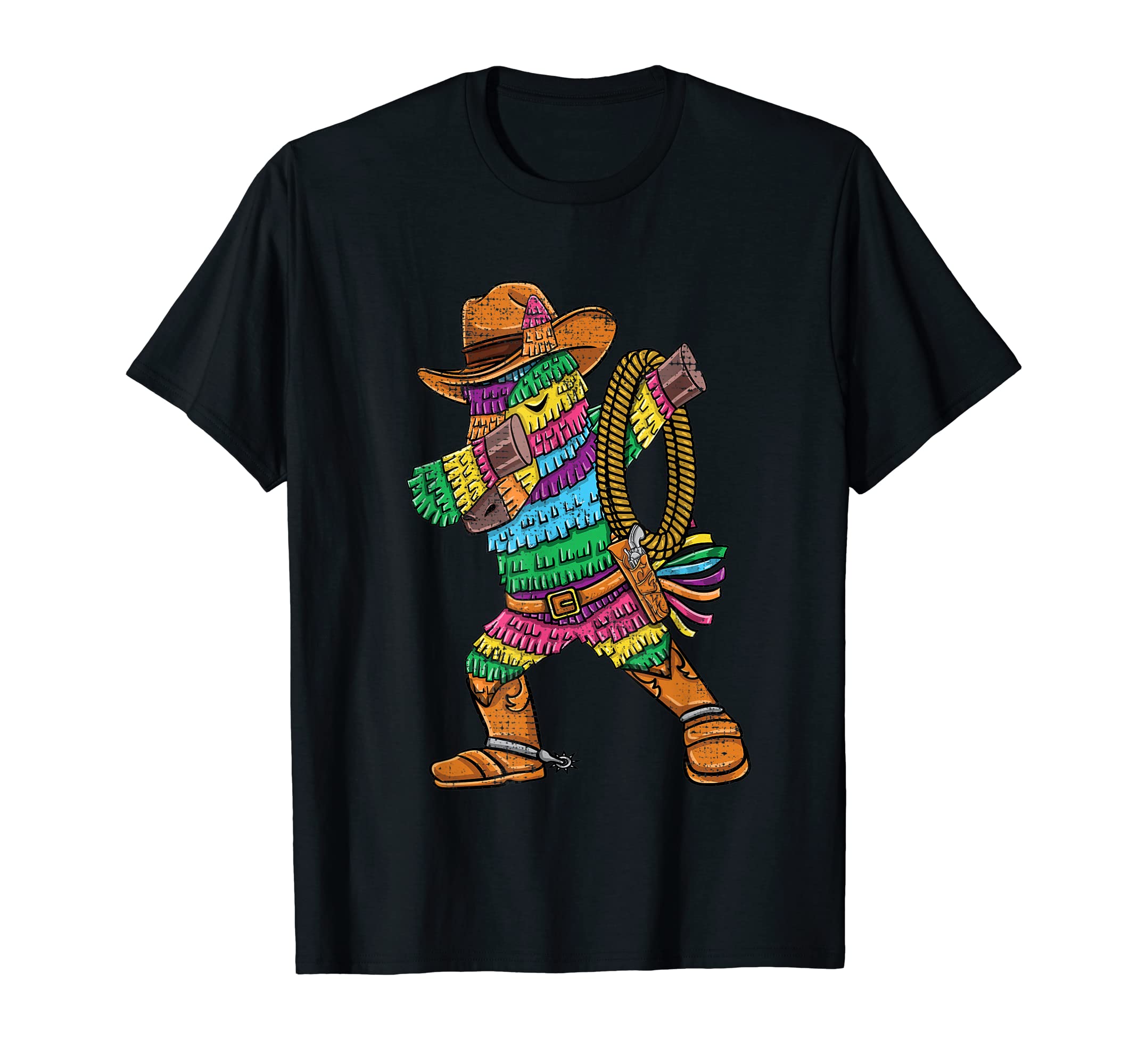 Dabbing Cowboy Pinata T-Shirt - Streetwear Style for Adults - T-Shirt, Sweatshirt, Hoodie