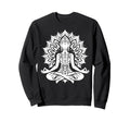 Elegant Mandala Buddha Sweatshirt - Casual Everyday Wear Unisex - T-Shirt, Sweatshirt, Hoodie