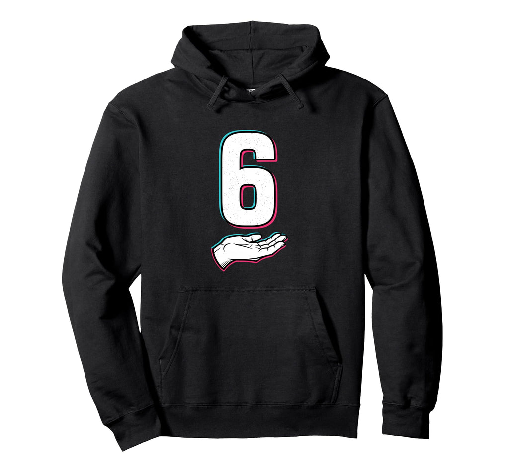 Fine Arts 6 Illustration Numeral Hoodie - Streetwear Style for Adults - T-Shirt, Sweatshirt, Hoodie