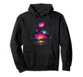 Vaporwave Solar System 80S Synthwave Hoodie - Novelty Apparel for Adults - T-Shirt, Sweatshirt, Hoodie