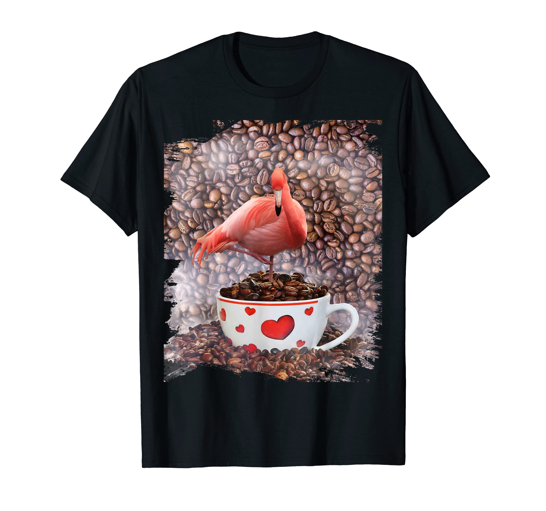 Flamingo Coffee Love Self Care T-Shirt - Novelty Apparel Unisex - T-Shirt, Sweatshirt, Hoodie