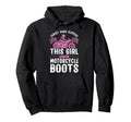 Motorcycle Biker Female Forget Glass Hoodie - Minimalist Print Unisex - T-Shirt, Sweatshirt, Hoodie