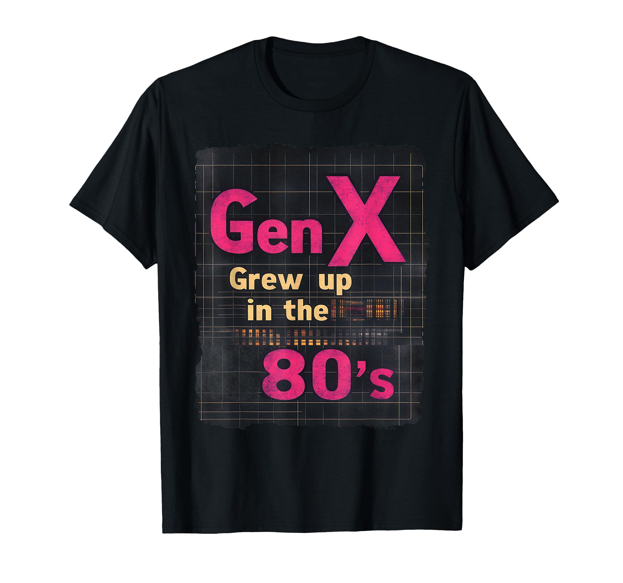 Gen X Grew Up 80S Synthwave Nostalgia T-Shirt - Casual Everyday Wear Unisex - T-Shirt, Sweatshirt, Hoodie