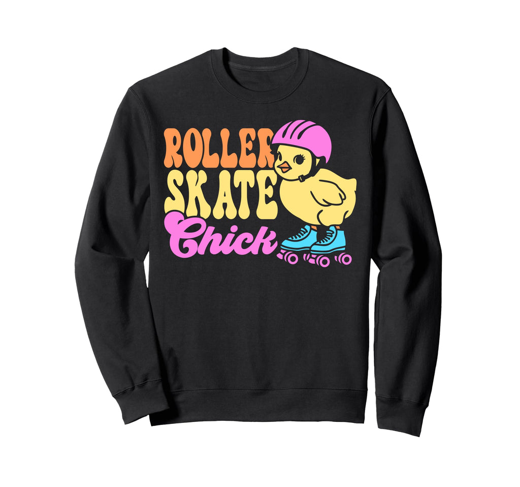 Roller Skating Skate 1970S Chicken Roller Sweatshirt - Graphic Print Unisex - T-Shirt, Sweatshirt, Hoodie