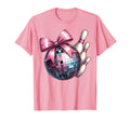 Coquette Bow Bowling Ball Pins T-Shirt - Custom Art Print Men Women - T-Shirt, Sweatshirt, Hoodie
