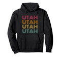Utah 70S 80S Throwback Hoodie - Novelty Apparel for Adults - T-Shirt, Sweatshirt, Hoodie