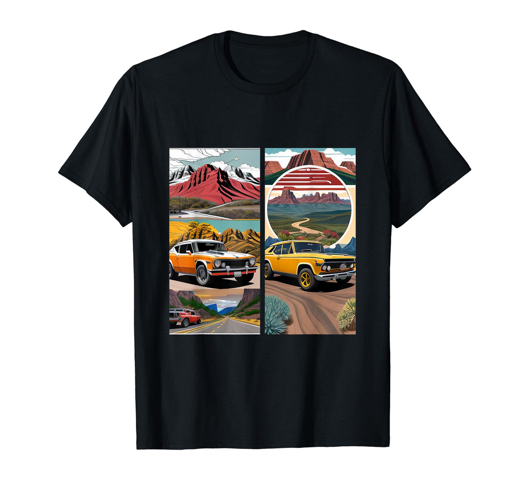 All American Auto Icons T-Shirt - Unique Graphic Unisex - T-Shirt, Sweatshirt, Hoodie