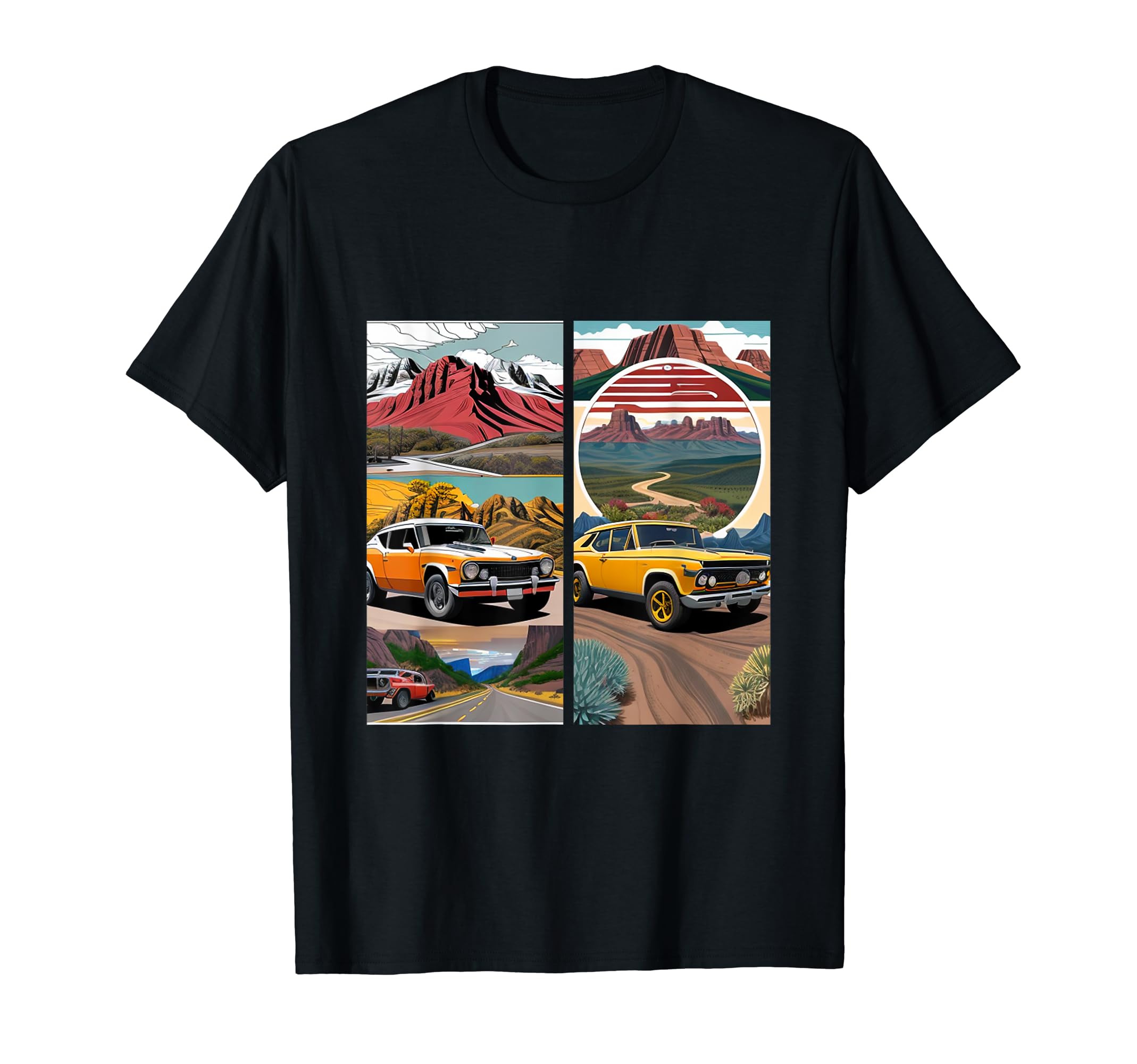 All American Auto Icons T-Shirt - Unique Graphic Unisex - T-Shirt, Sweatshirt, Hoodie