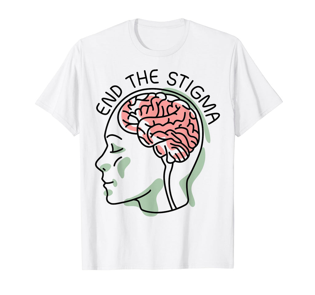 End Stigma Depression Anxiety Mental T-Shirt - Graphic Print for Adults - T-Shirt, Sweatshirt, Hoodie