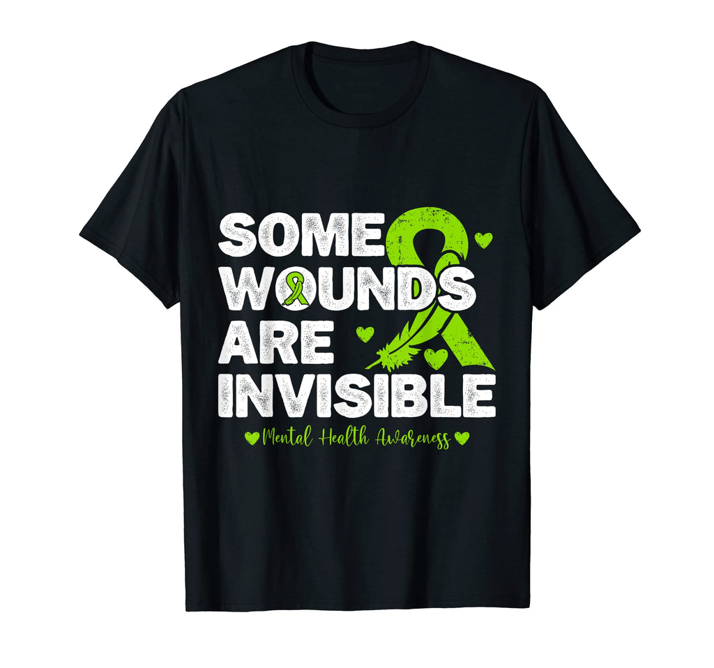 Some Wounds Are Invisible Ribbon T-Shirt - Aesthetic Graphic Men Women - T-Shirt, Sweatshirt, Hoodie