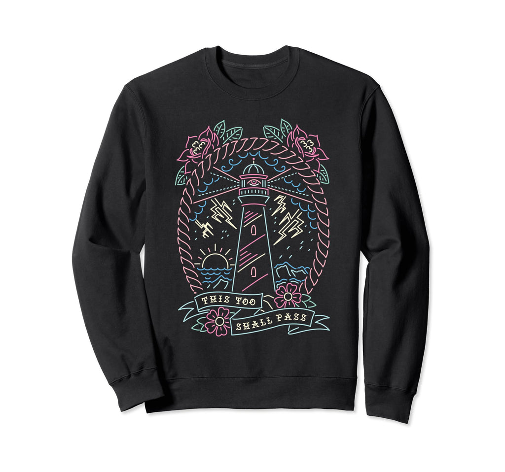 This Too Shall Pass Traditional Sweatshirt - Minimalist Print Men Women - T-Shirt, Sweatshirt, Hoodie
