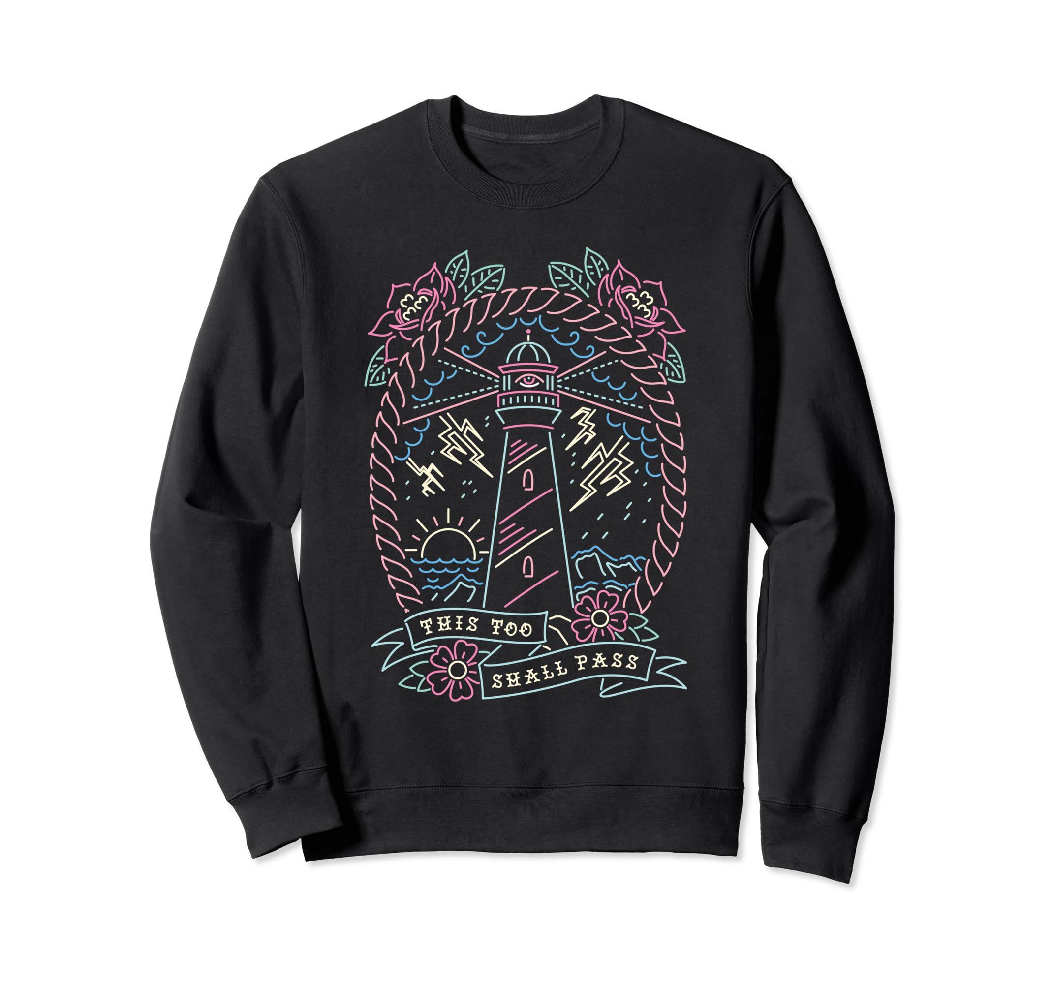 This Too Shall Pass Traditional Sweatshirt - Minimalist Print Men Women - T-Shirt, Sweatshirt, Hoodie