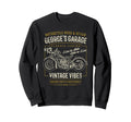 Georges Garage Motorcycle Sweatshirt - Aesthetic Graphic Men Women - T-Shirt, Sweatshirt, Hoodie
