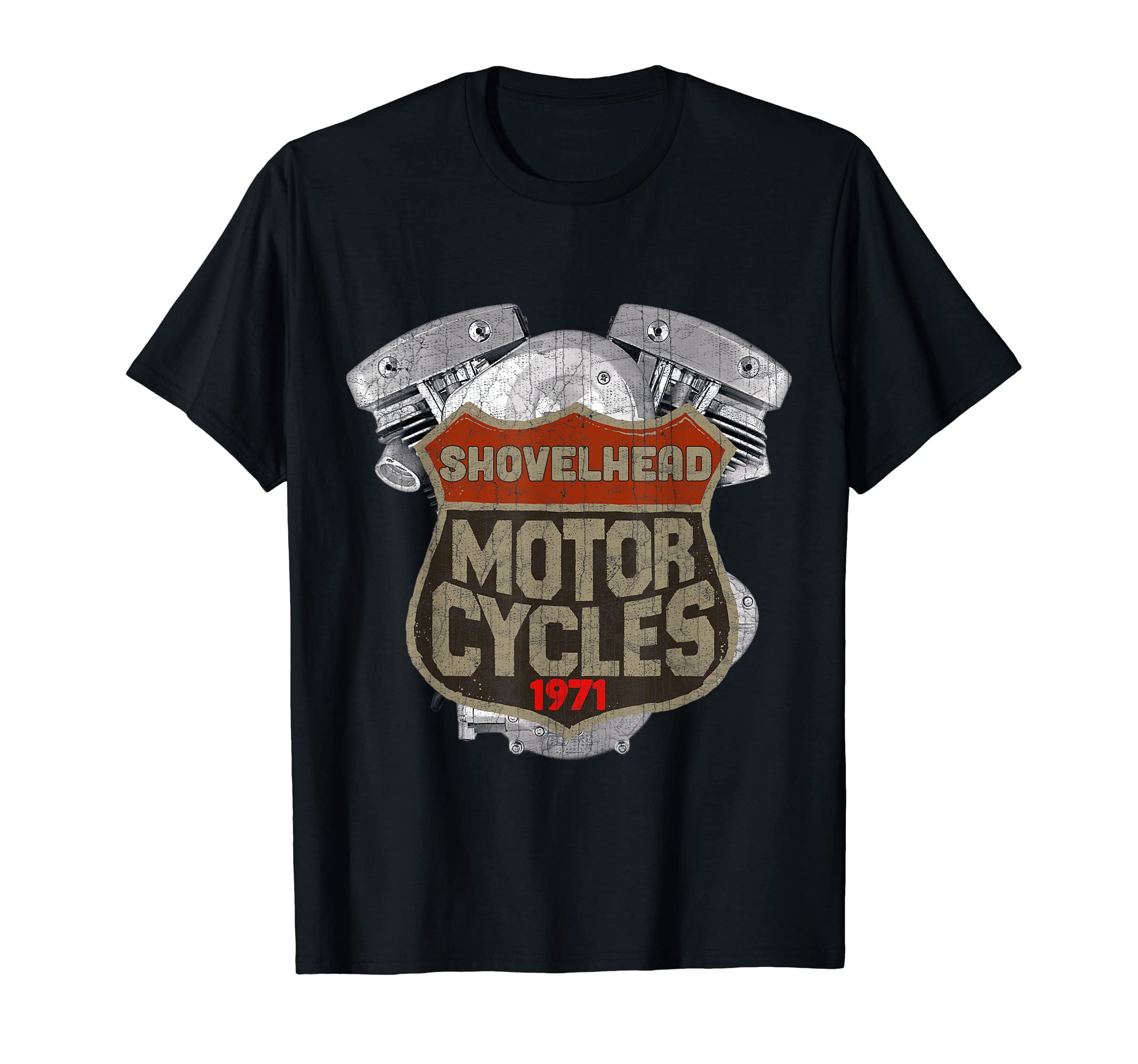 1971 Shovelhead Motorcycle T-Shirt - Casual Everyday Wear for Adults - T-Shirt, Sweatshirt, Hoodie