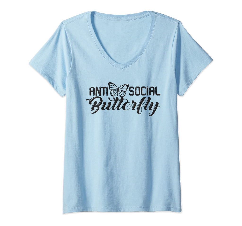 Womens Antisocial Butterfly Antisocial T-Shirt - Aesthetic Graphic Unisex - T-Shirt, Sweatshirt, Hoodie