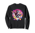 Ski Cat 80S Synthwave Feline Skier Sweatshirt - Trendy Graphic Men Women - T-Shirt, Sweatshirt, Hoodie