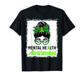 Messy Bun Hair Mental Health T-Shirt - Aesthetic Graphic for Adults - T-Shirt, Sweatshirt, Hoodie