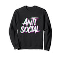 Anti Social Introvert Haters Edm Sweatshirt - Custom Art Print Men Women - T-Shirt, Sweatshirt, Hoodie