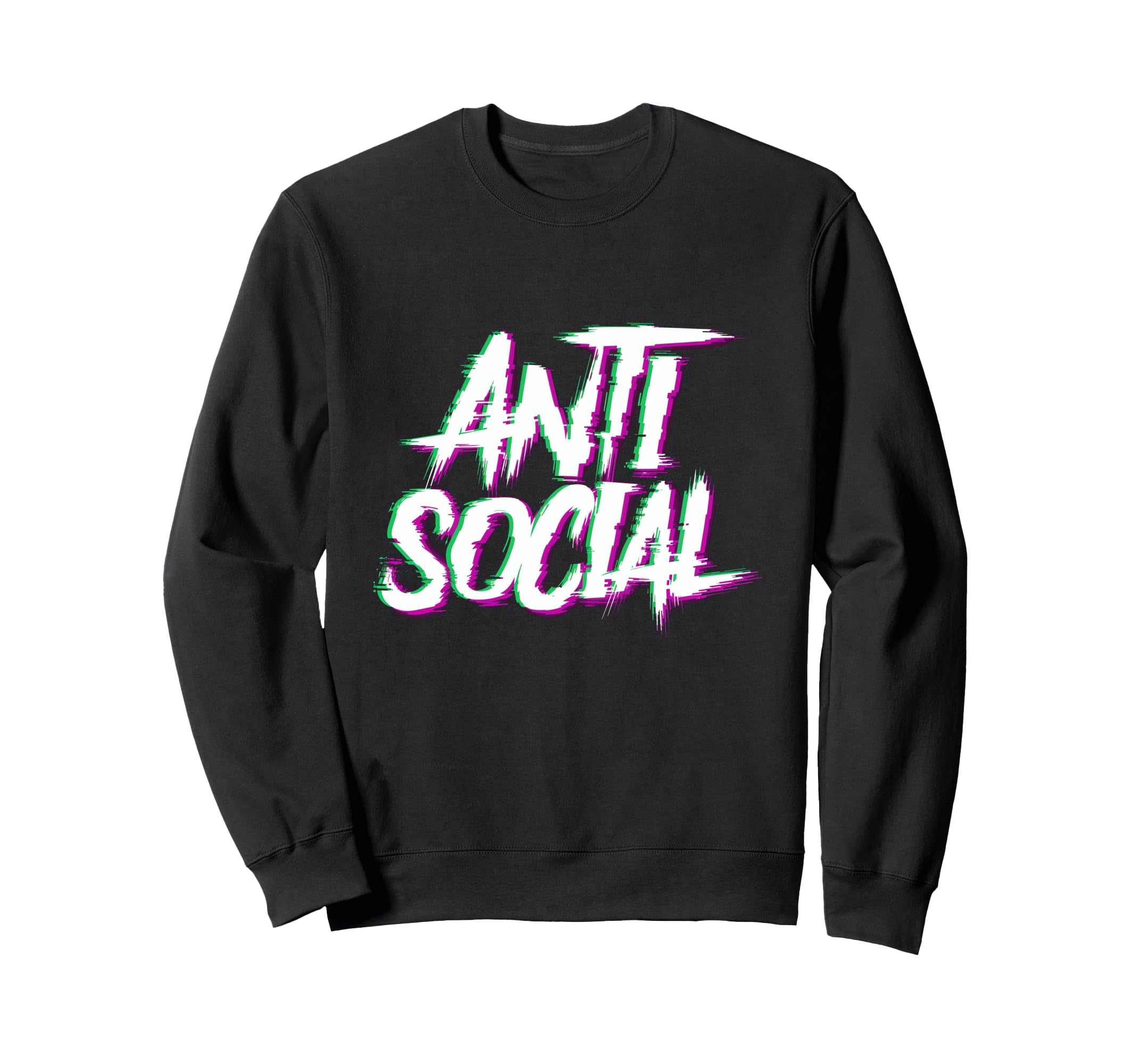 Anti Social Introvert Haters Edm Sweatshirt - Custom Art Print Men Women - T-Shirt, Sweatshirt, Hoodie
