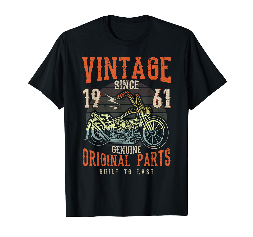65Th Birthday 1961 Motorcycle Chopper T-Shirt - Casual Everyday Wear Unisex - T-Shirt, Sweatshirt, Hoodie