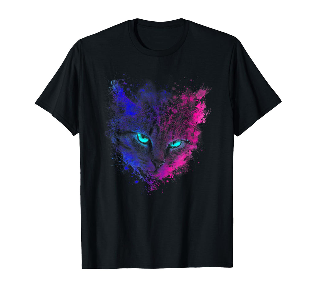 Psychedelic Space Cat Festival T-Shirt - Novelty Apparel for Adults - T-Shirt, Sweatshirt, Hoodie