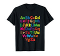 Vibrant Colorful Alphabet Typography T-Shirt - Novelty Apparel Men Women - T-Shirt, Sweatshirt, Hoodie