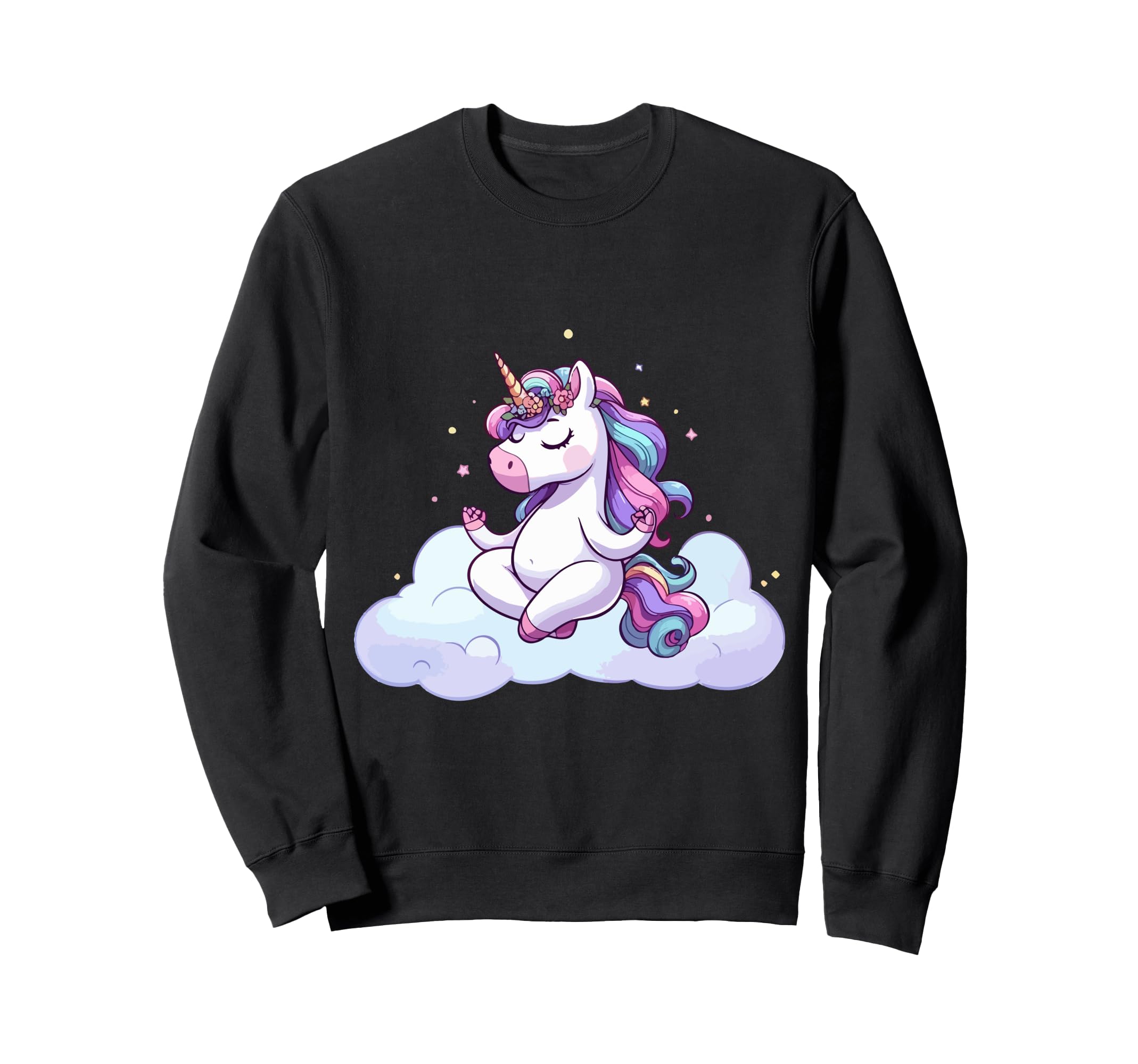 Meditation Unicorn Yoga Pose Sweatshirt - Novelty Apparel Men Women - T-Shirt, Sweatshirt, Hoodie