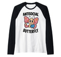 Groovy Anti Social Butterfly Ironic T-Shirt - Streetwear Style Unisex - T-Shirt, Sweatshirt, Hoodie