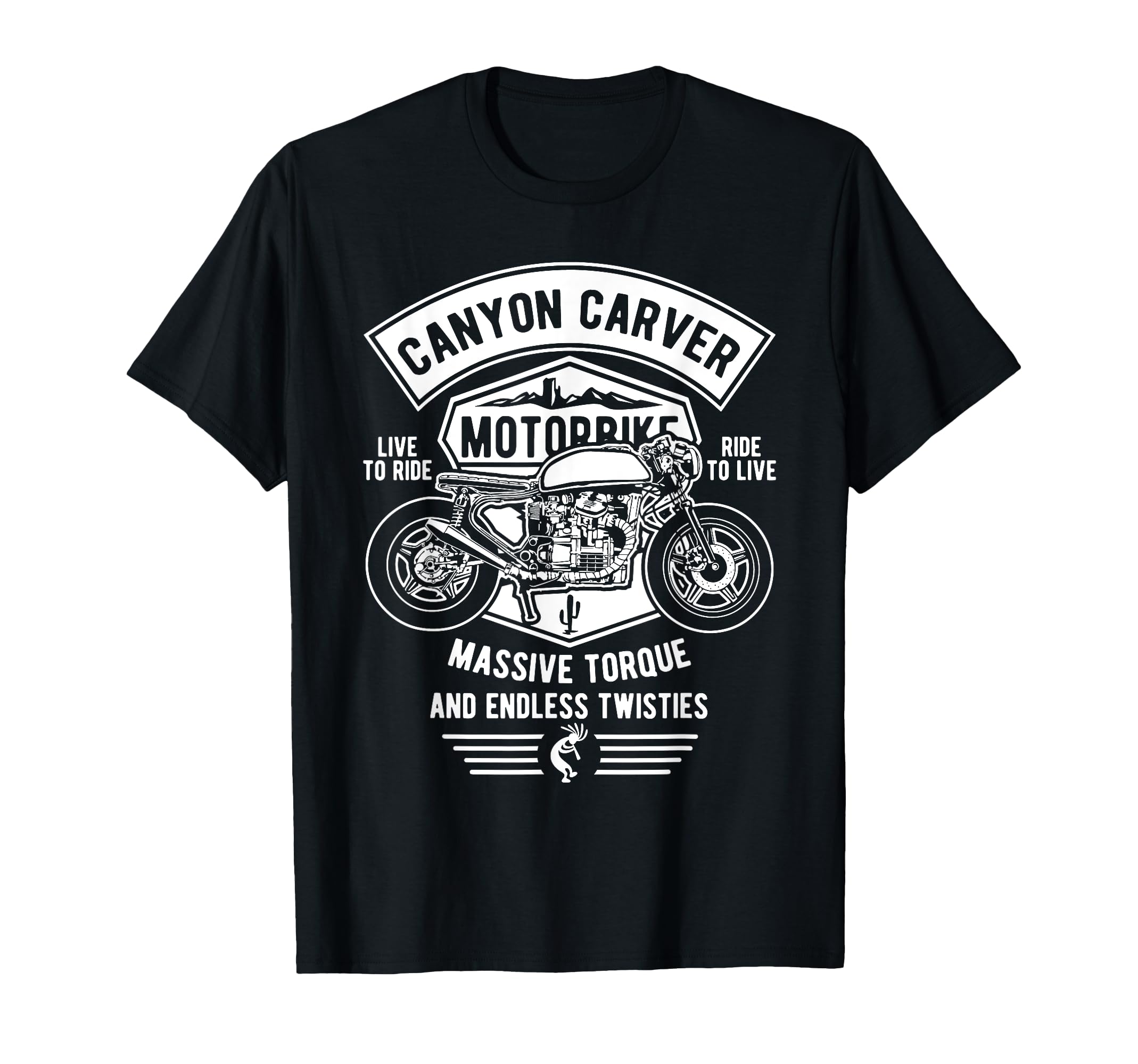 Canyon Carver Motorcycle T-Shirt - Custom Art Print for Adults - T-Shirt, Sweatshirt, Hoodie