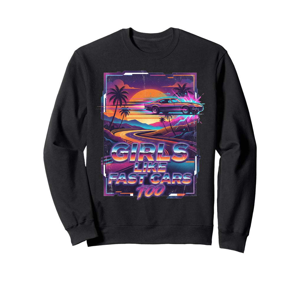 Racing Lovers Like Fast Cars Too Sweatshirt - Minimalist Print Men Women - T-Shirt, Sweatshirt, Hoodie