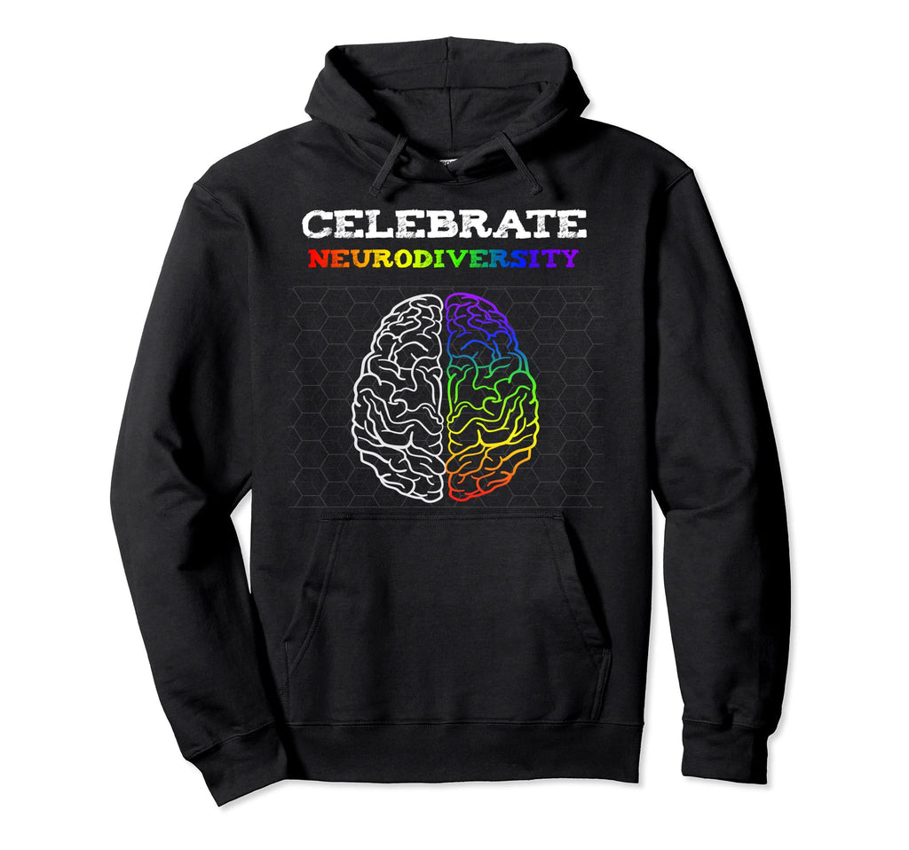 Embrace Neurodiversity Autism Adhd Asd Hoodie - Novelty Apparel Unisex - T-Shirt, Sweatshirt, Hoodie