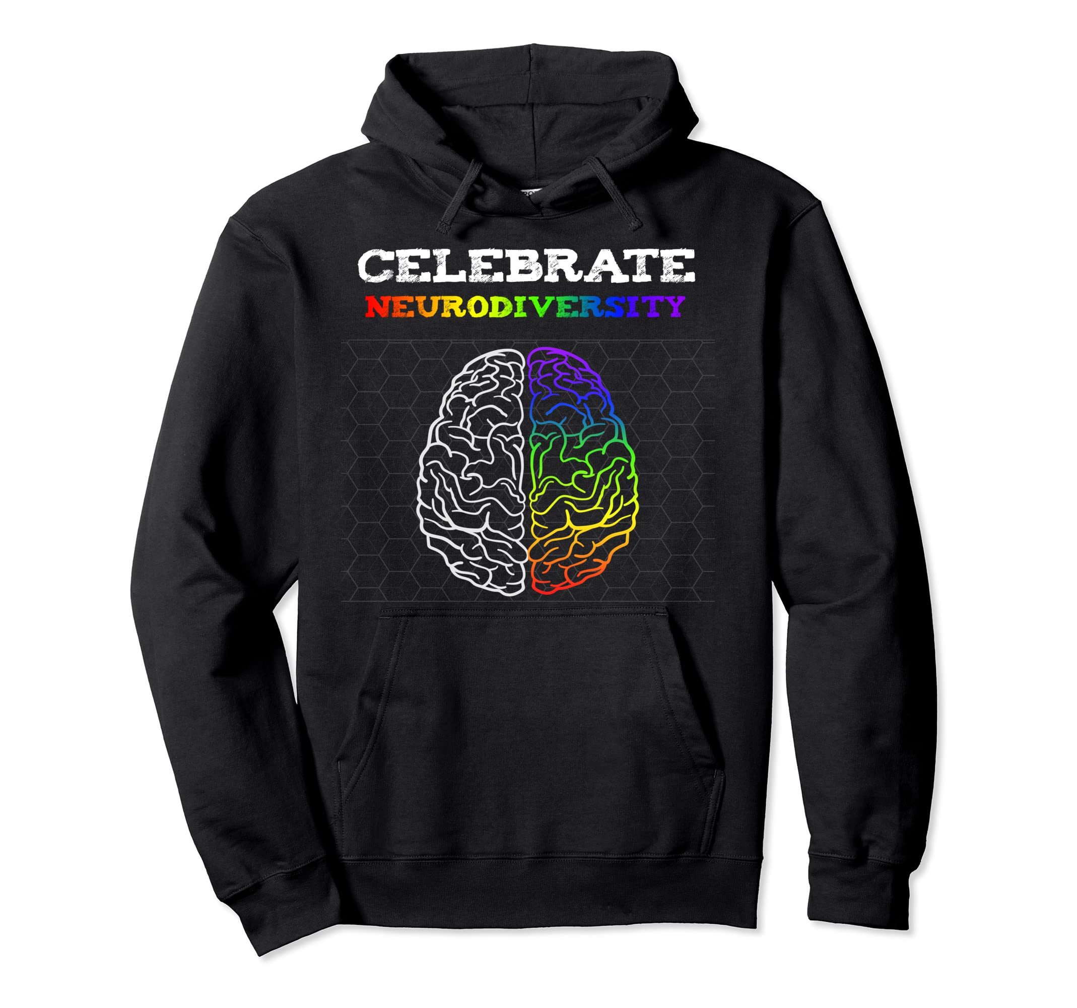 Embrace Neurodiversity Autism Adhd Asd Hoodie - Novelty Apparel Unisex - T-Shirt, Sweatshirt, Hoodie