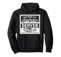 Denver Colorado Usa Travel Stamp Souvenir Hoodie - Minimalist Print Unisex - T-Shirt, Sweatshirt, Hoodie