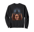 Funny Motorcycle Helmet Sussex Spaniel Sweatshirt - Unique Graphic Unisex - T-Shirt, Sweatshirt, Hoodie