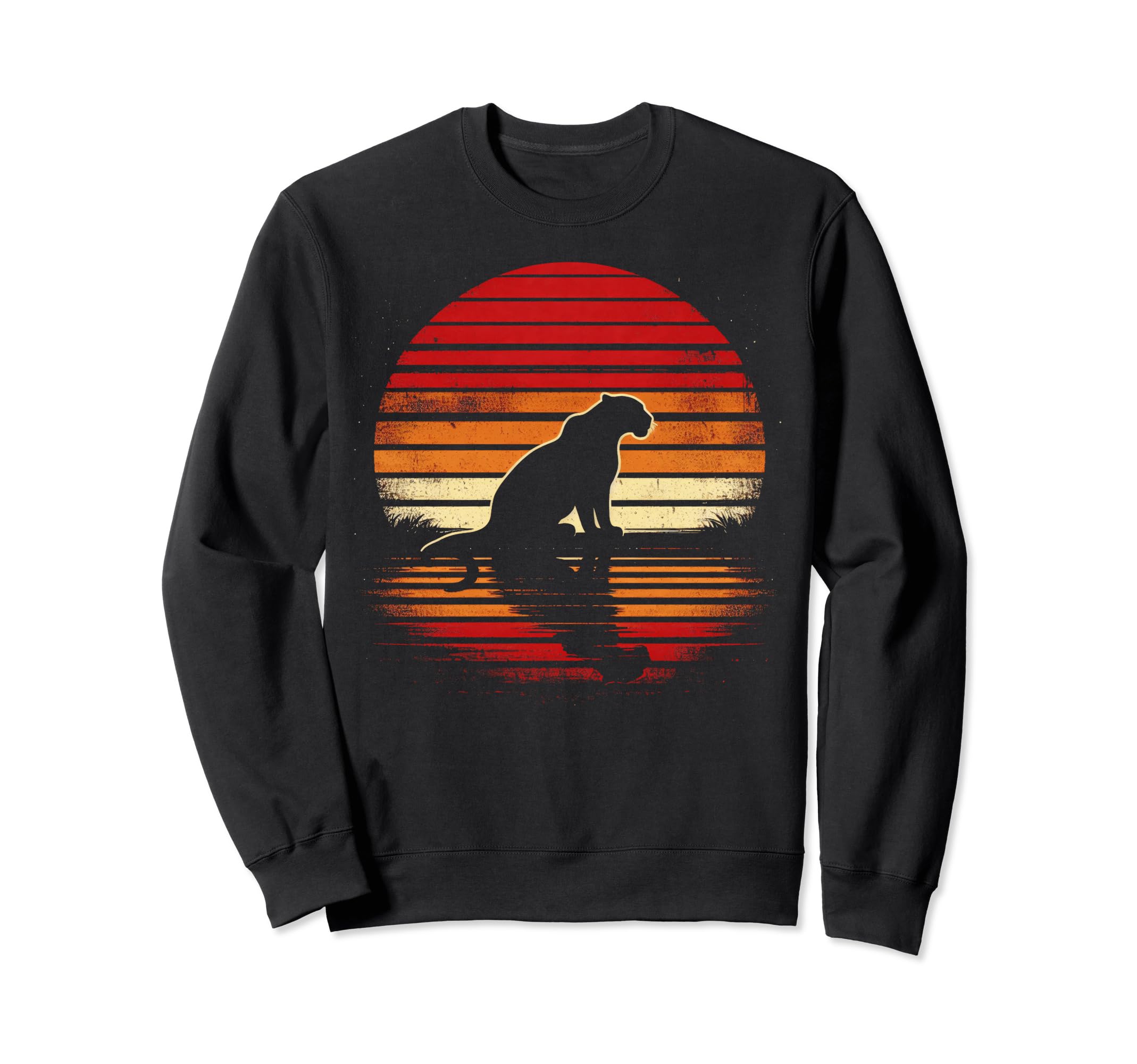 Jaguar Sunset Safari 70S Sweatshirt - Unique Graphic Men Women - T-Shirt, Sweatshirt, Hoodie